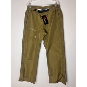STOIC Rain Pants Men's L Green WATERPROOF  OUTDOOR HIKING SHELL Vaporshell